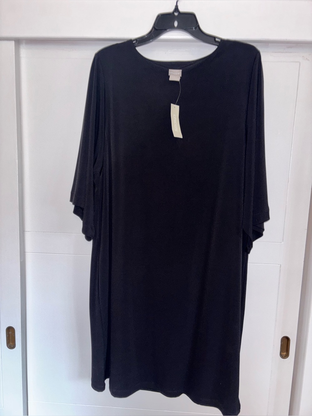Chico's Black Kimono Short Dress